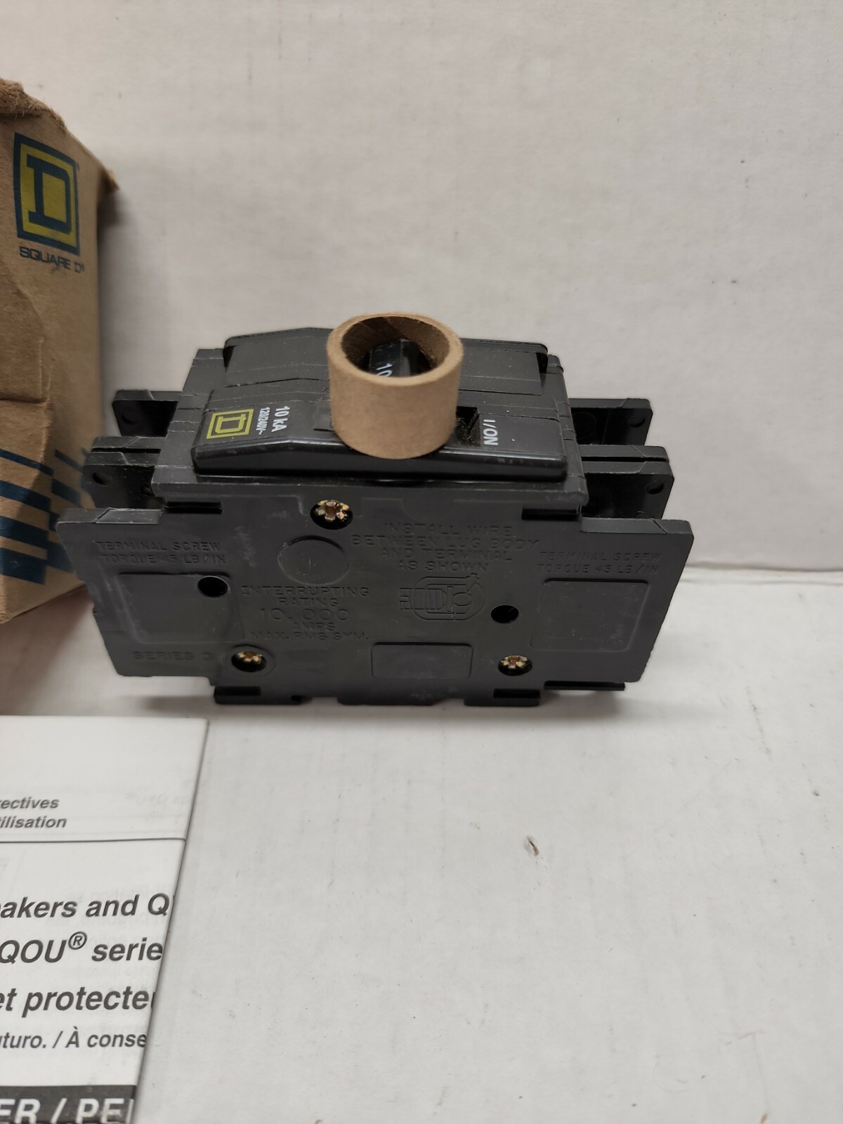 Square D QO 10AMP 2 POLE CIRCUIT BREAKER QOU210 120/240VOLT