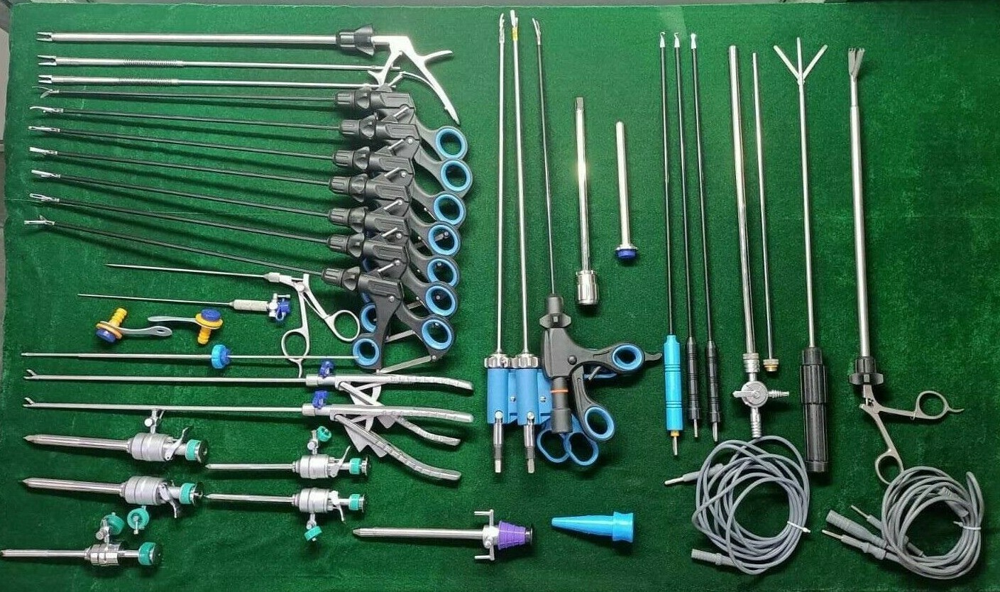 36pc Laparoscopic Complete Surgery set 5mmx330mm Reusable Surgical Instruments