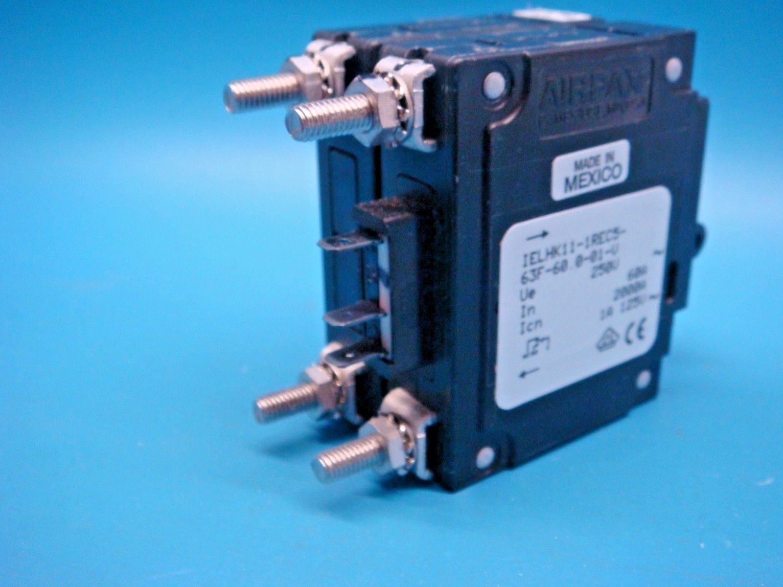 (1) SENSATA IELHK11-1REC5-63F-60.0-01-V 60A 250V 50/60Hz 2 POLE CIRCUIT BREAKER