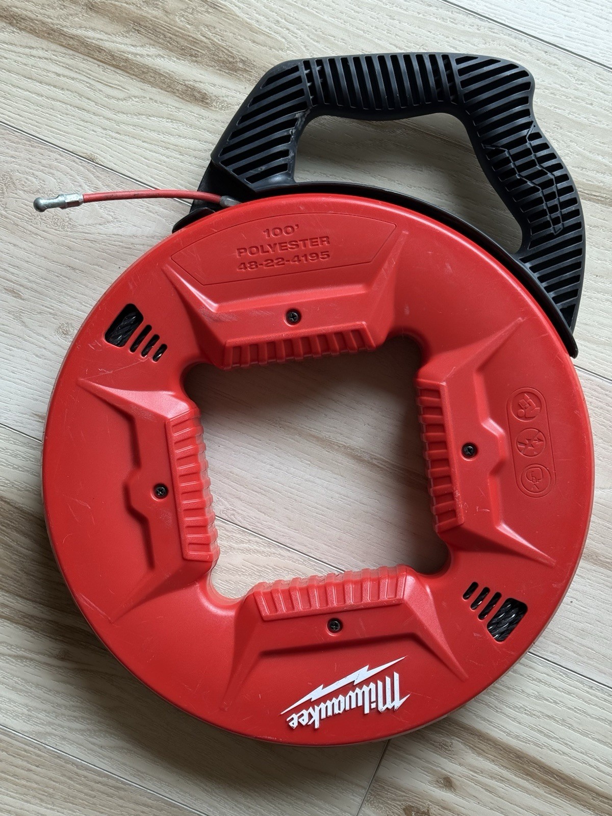 Milwaukee 48-22-4195 100 Feet Polyester Fish Tape Flexible Metal Leader Tool