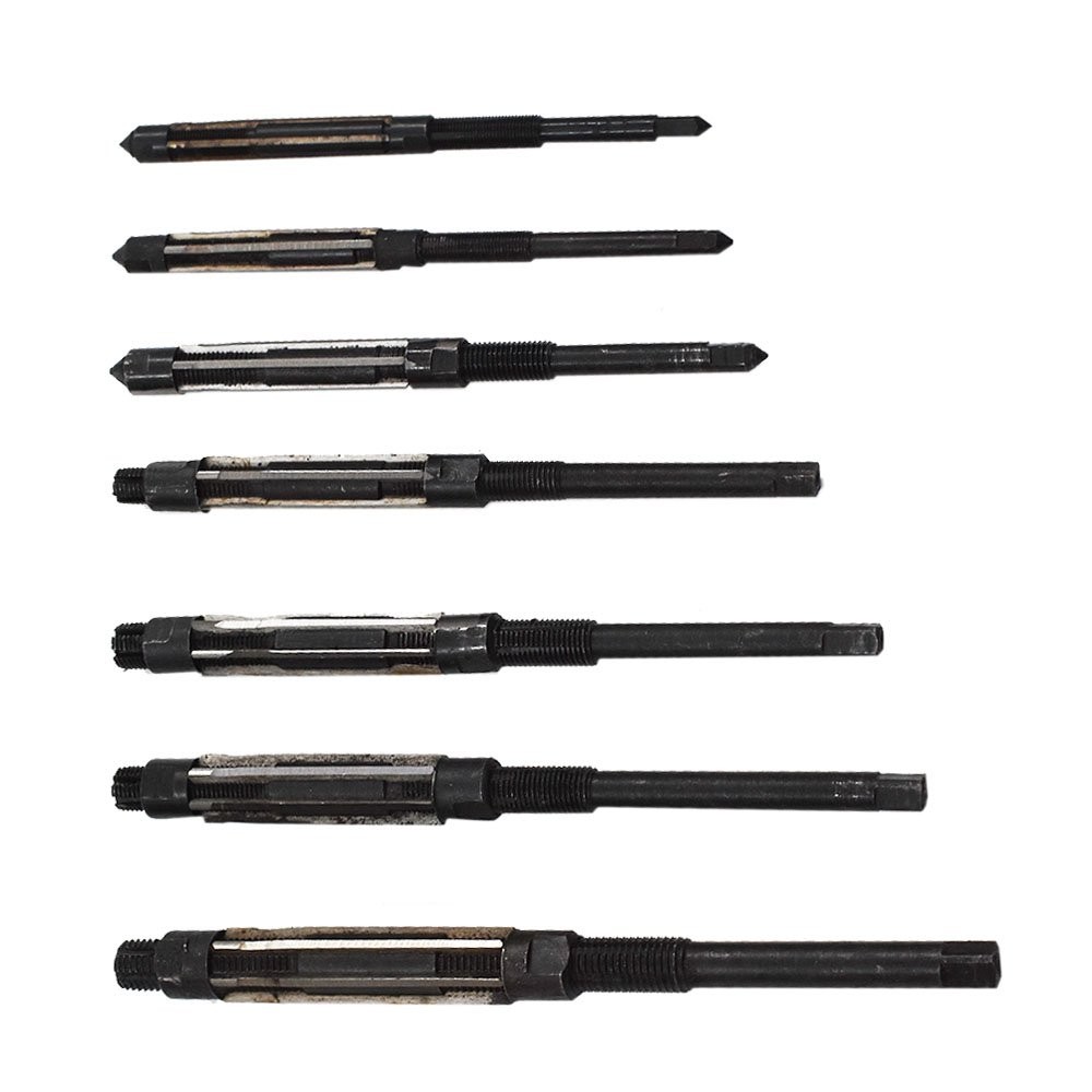 7 Pieces Adjustable Hand Reamers Set 8/A to 2/A Size 1/4 -15/32” HSS