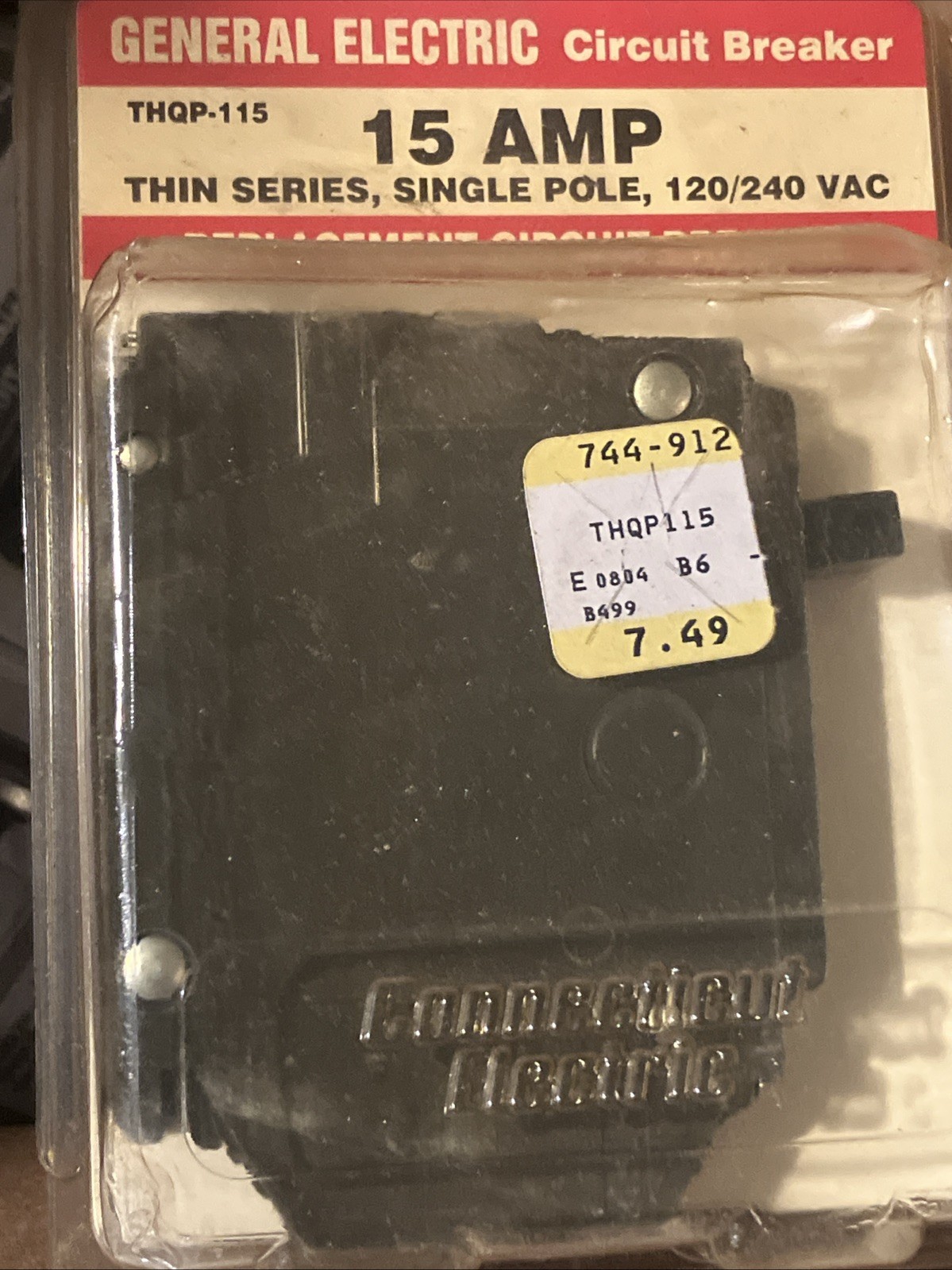 GE – THQP115- 15A – 1 Pole – Thin Style – 120/240V – 10kAIC – THQP1115 NEW!!1