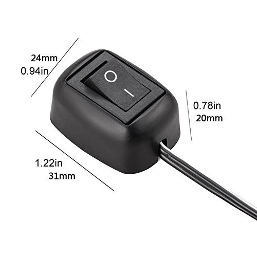 Universal Rocker Switch Car DIY Paste Type ON/Off 12V DC Pre-Applied Adhesive