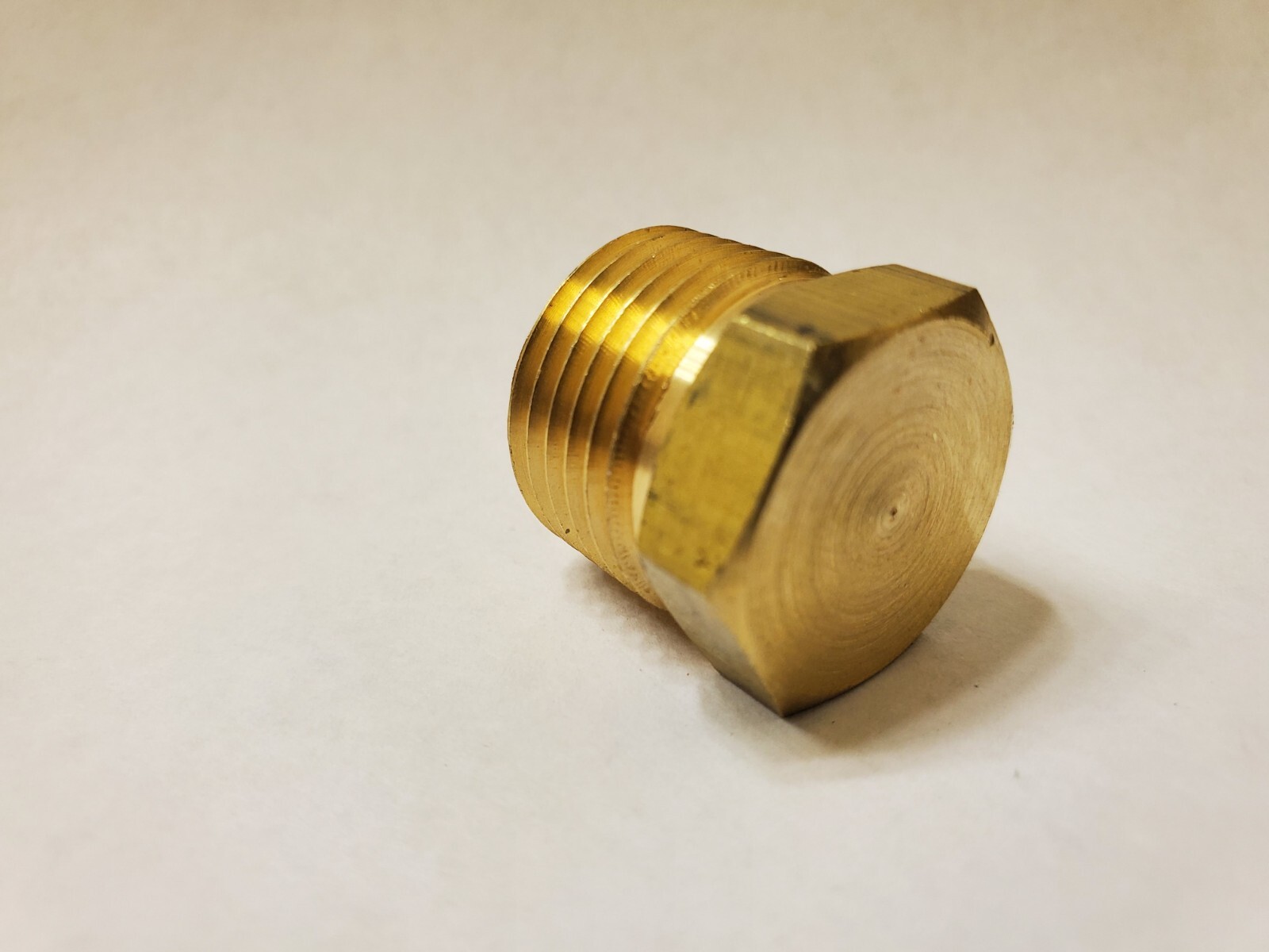 (10 pcs.) 1/2″ Male NPT Brass Hex Head Plug Made in USA