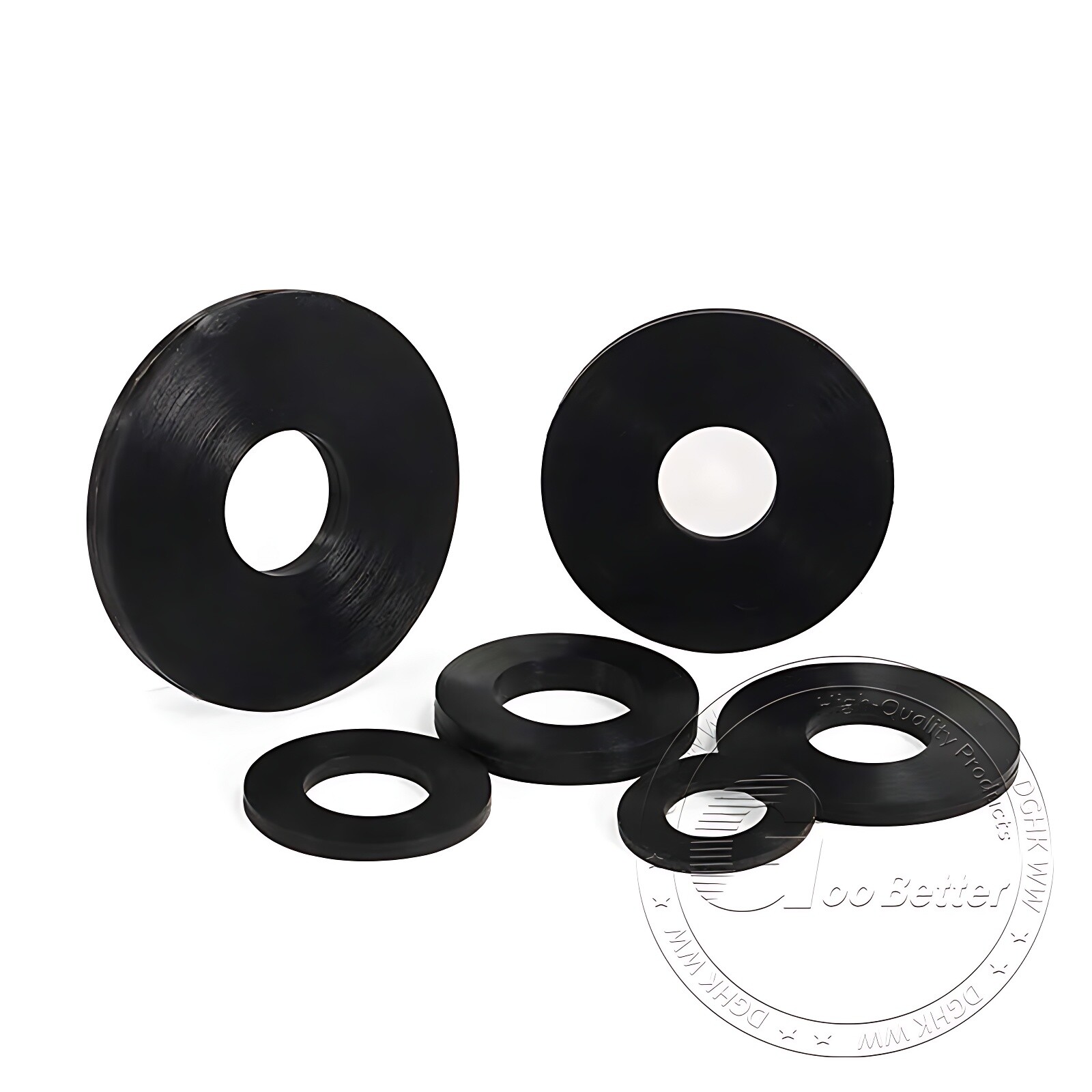 1MM THICK NITRILE NBR BLACK RUBBER WASHER ROUND RING SEAL 4MM TO 16MM OD