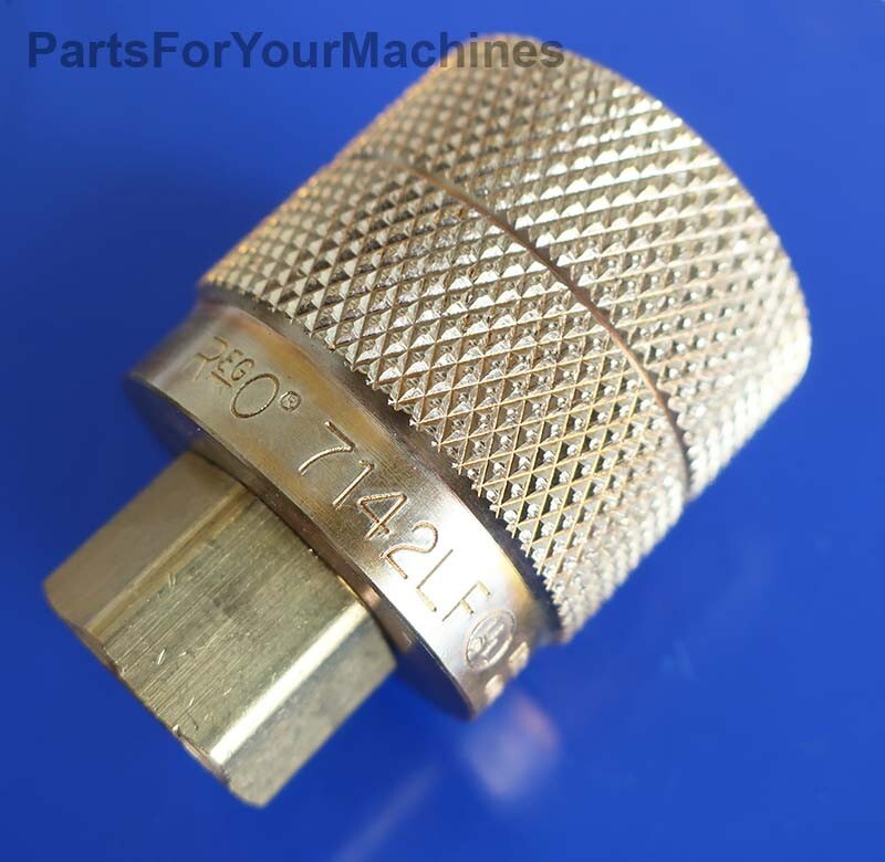 FOR LPG POWERED LAWNMOWERS, TANK CONNECTOR, REGO 7142LF, LEFT HAND THREAD
