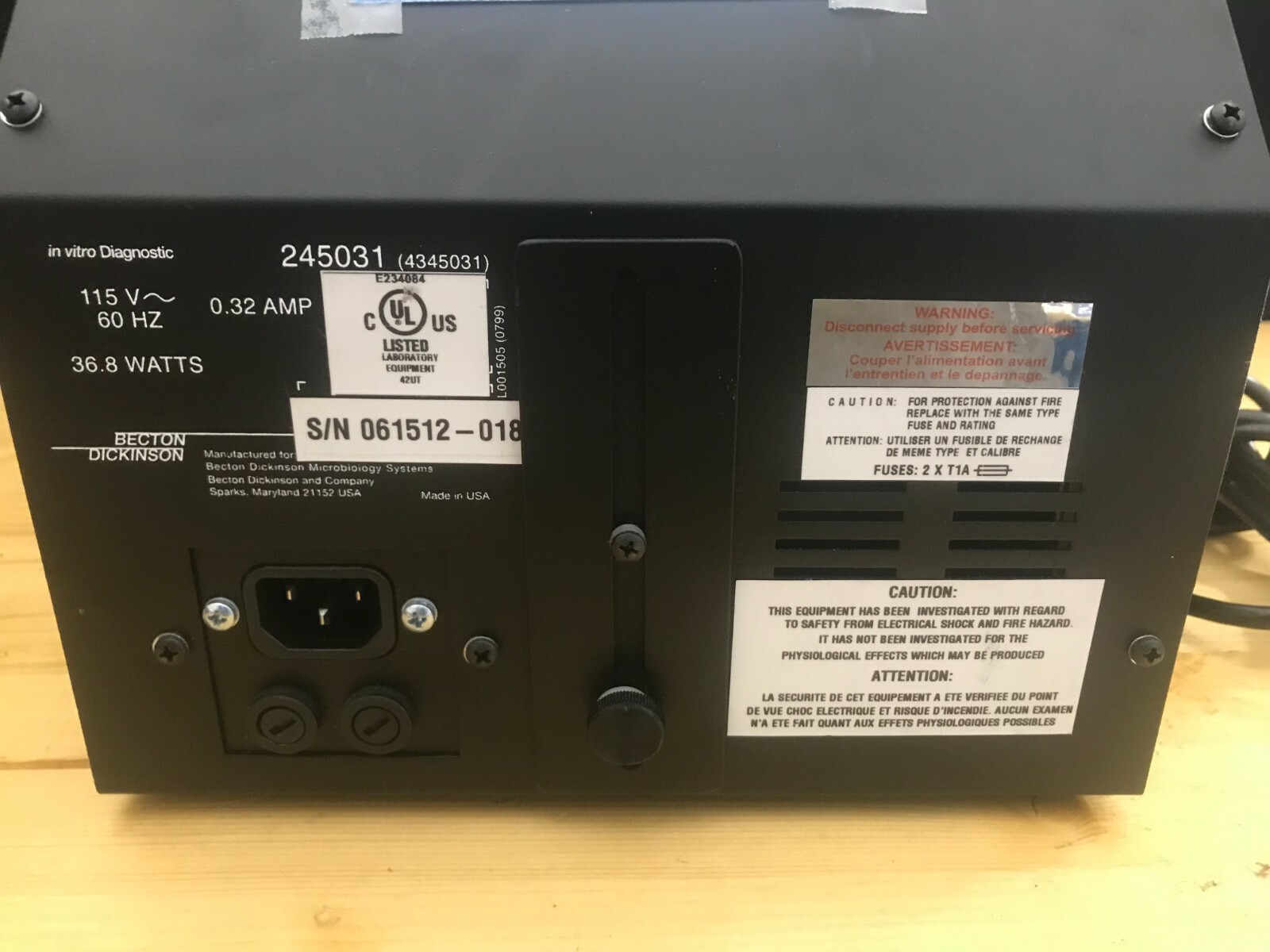 Becton Dickinson BBL Crystal Panel Viewer
