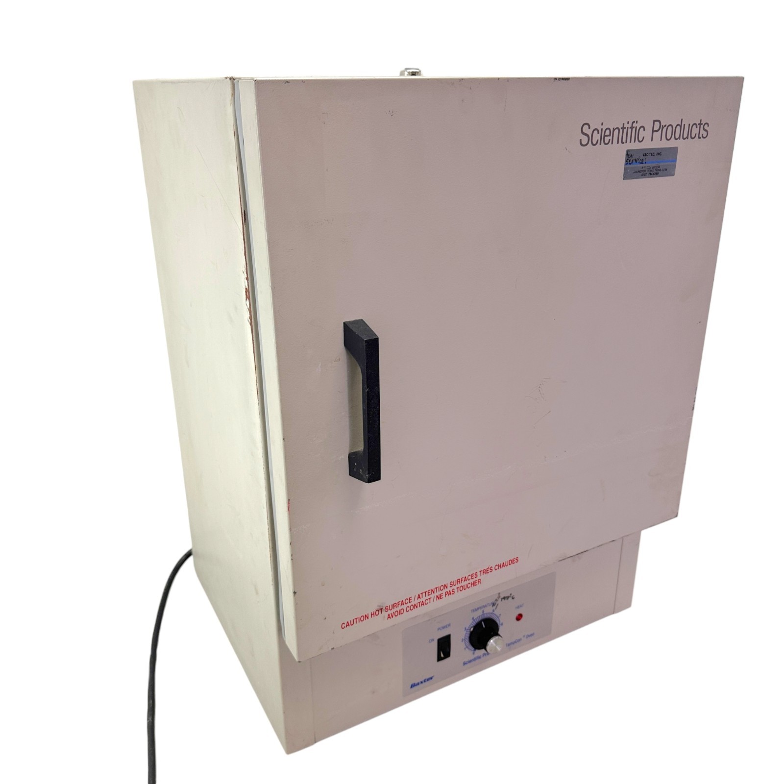 Baxter Scientific Products TempCon Lab Oven Benchtop 3-Shelf