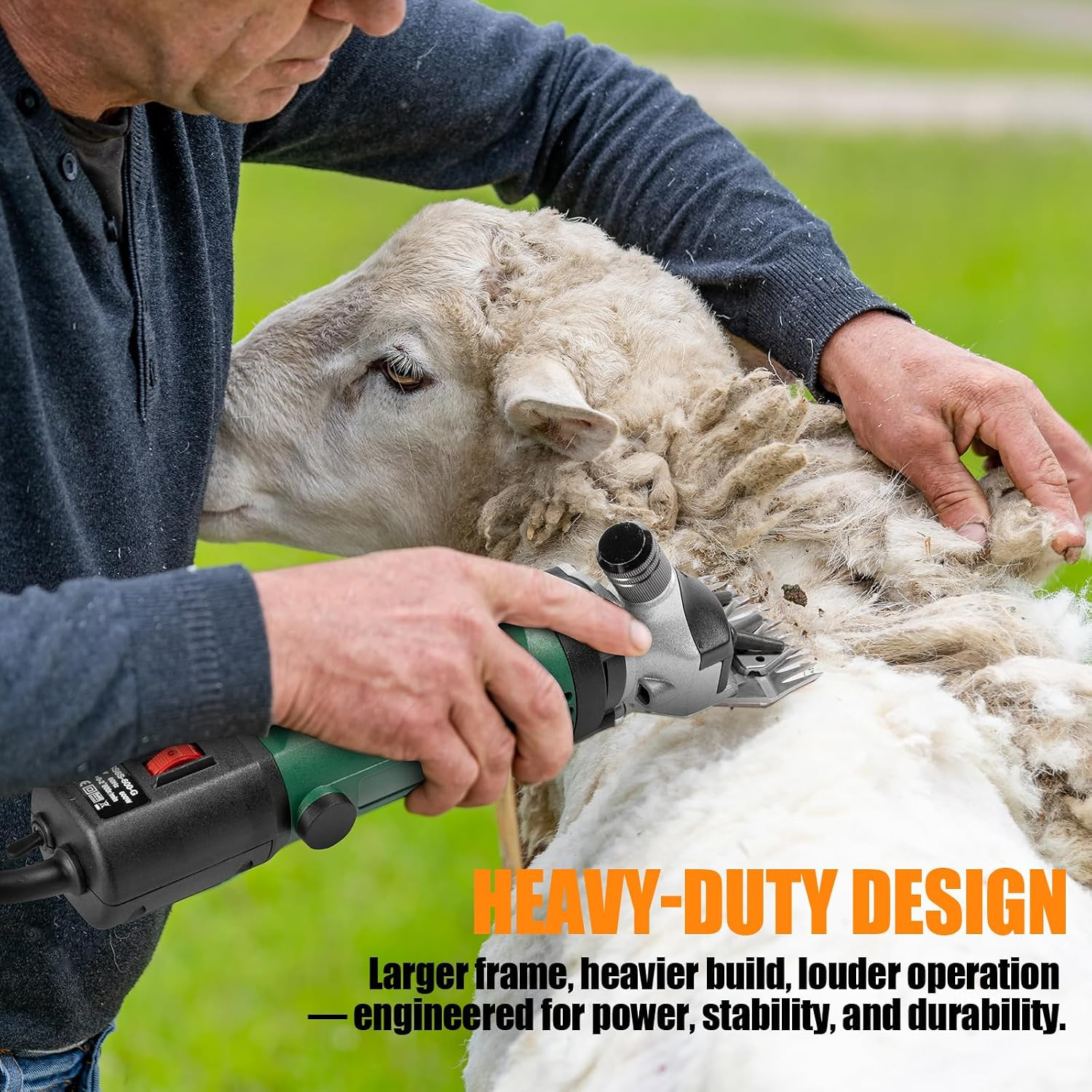 Sheep Shears, 600W Professional Heavy Duty Sheep Clippers, 6 Speeds
