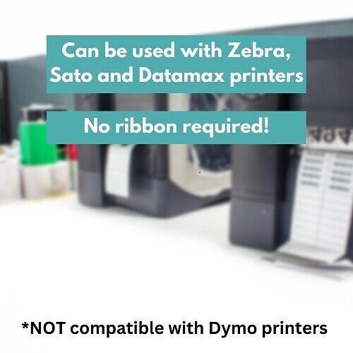 Direct Thermal Labels Roll Perforated No Ribbon Required Choose Your Size & Pack