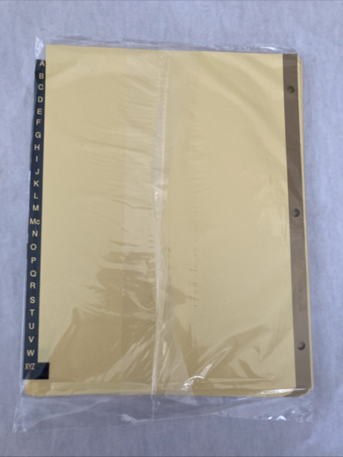 Avery Dividers A-Z Leather Style Tabs Pre-Printed 3 Hole Punched 8.5×11 Lot Of 3