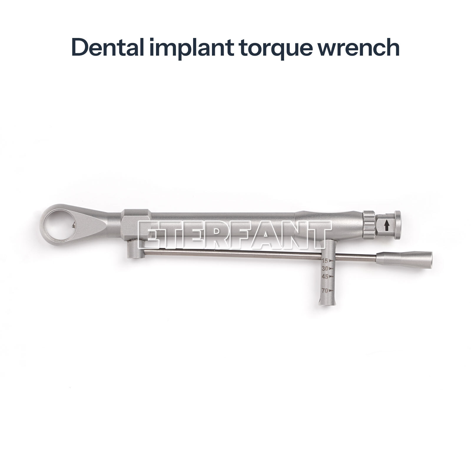 ENTERFANT Dental Implant Torque Wrench Ratchet Stainless Steel Universal 0-70Ncm