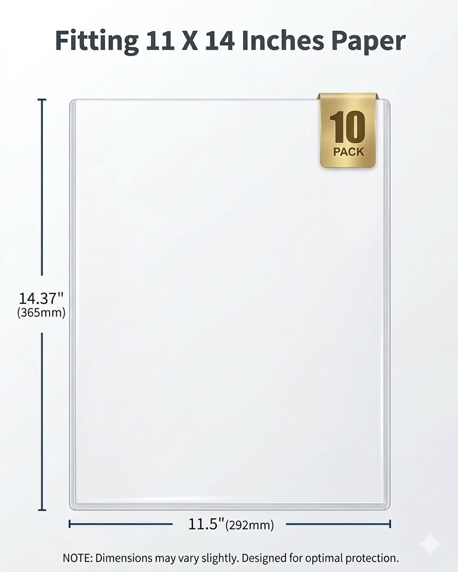 11×14 Toploaders 10ct – Ultra Durable Card Protectors for Graphic Art, Photos &