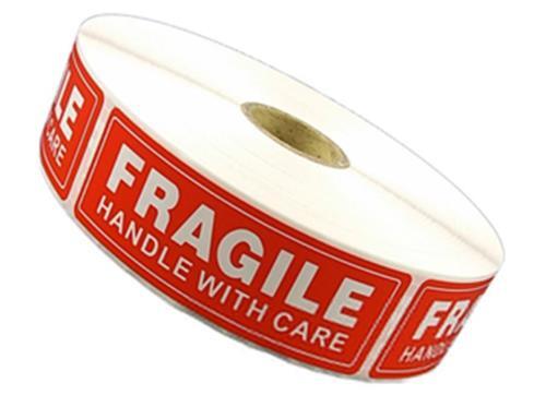 5 Rolls 5000 1 x 3 FRAGILE HANDLE WITH CARE Stickers Labels