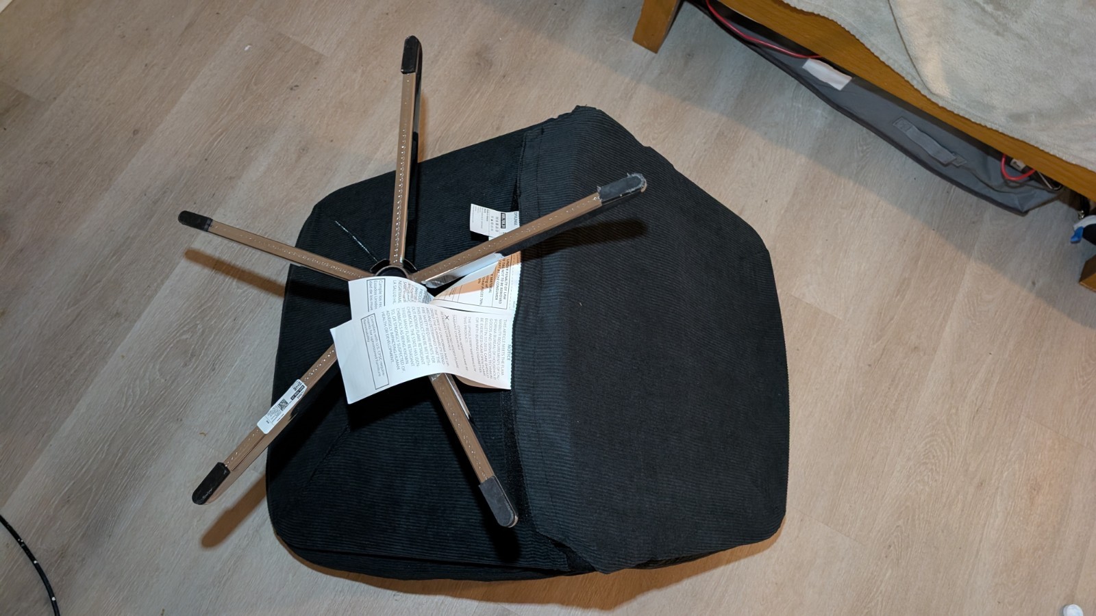 DYVLINGE Swivel chair, Kelinge black