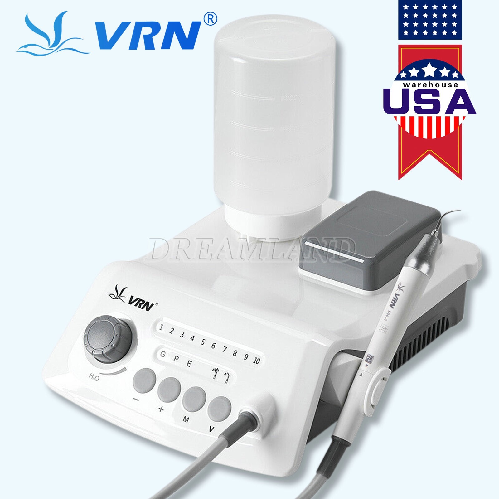 UPS VRN Dental Portable Ultrasonic Piezo Scaler A8 LED Detachable Handpiece