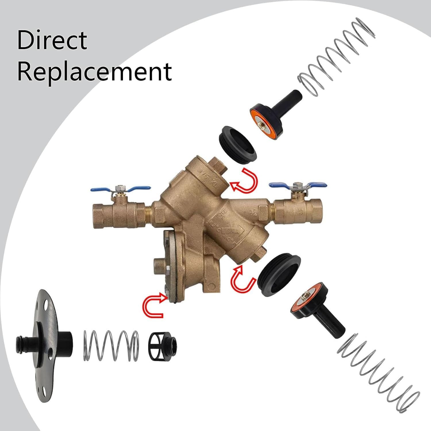3/4″-1″ Complete Repair Kit For Wilkins Backflow Preventer Zurn 975XL / 975XL2