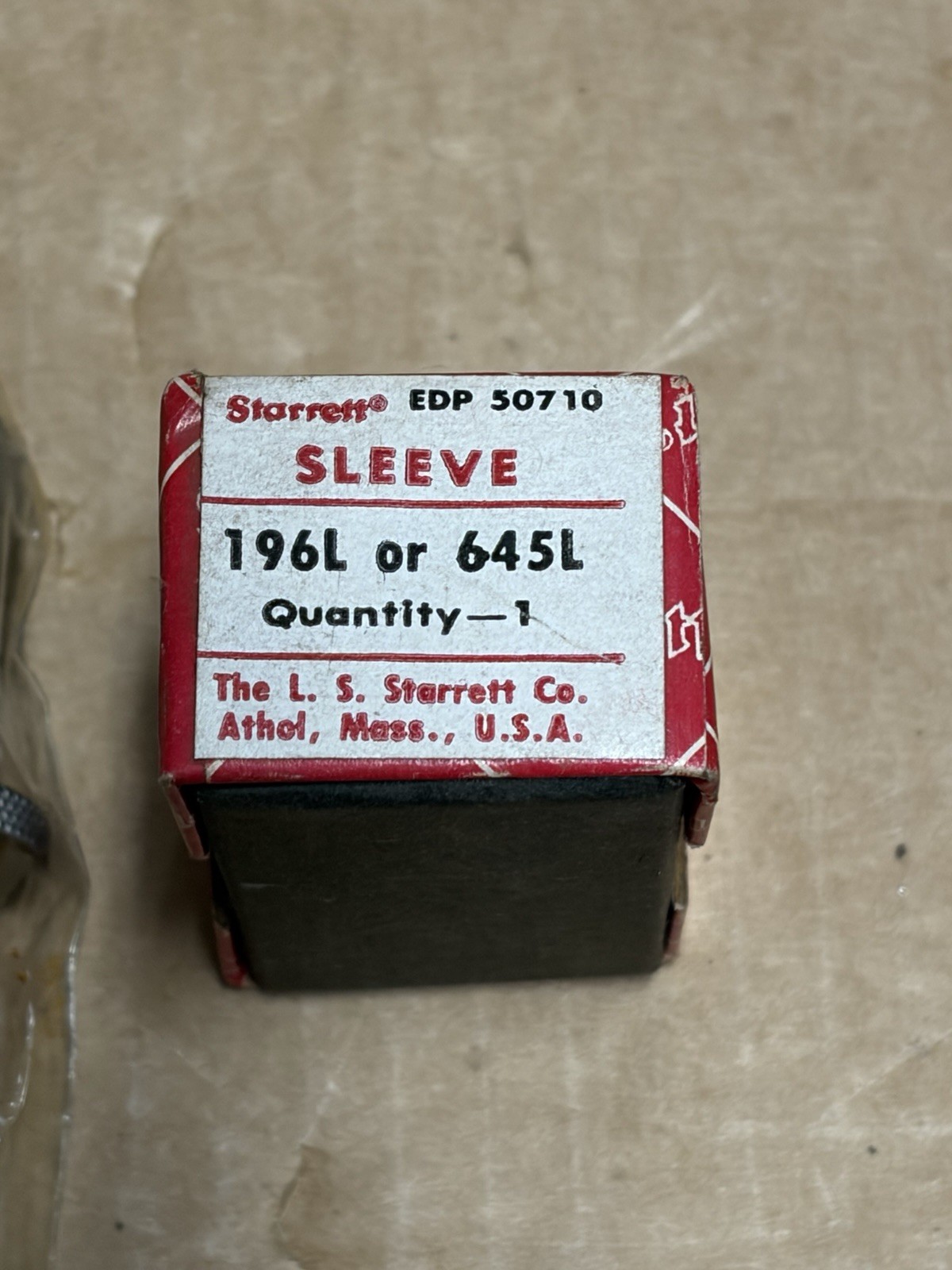 Starrett 196L or 645L Sleeve Snug 3/8″ Post Hole and 1/4″ Gripping Hole
