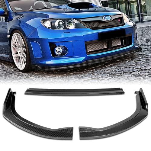 3pcs Front Bumper Lip Splitter Body Kit for 11-14 Subaru Impreza WRX STI Carbon