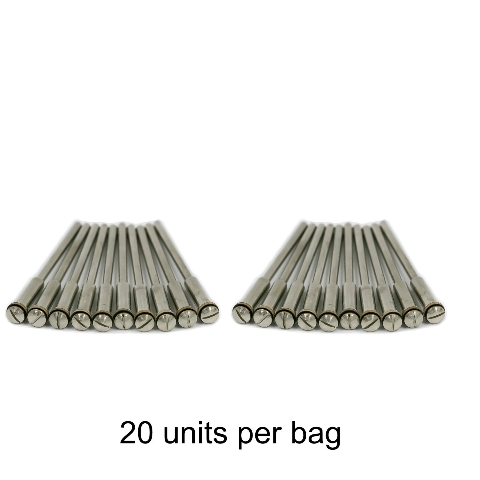 20 Dental Lab Jewelry Reinforced Mandrels 2.35mm Shank 3/32” for Discs & Points