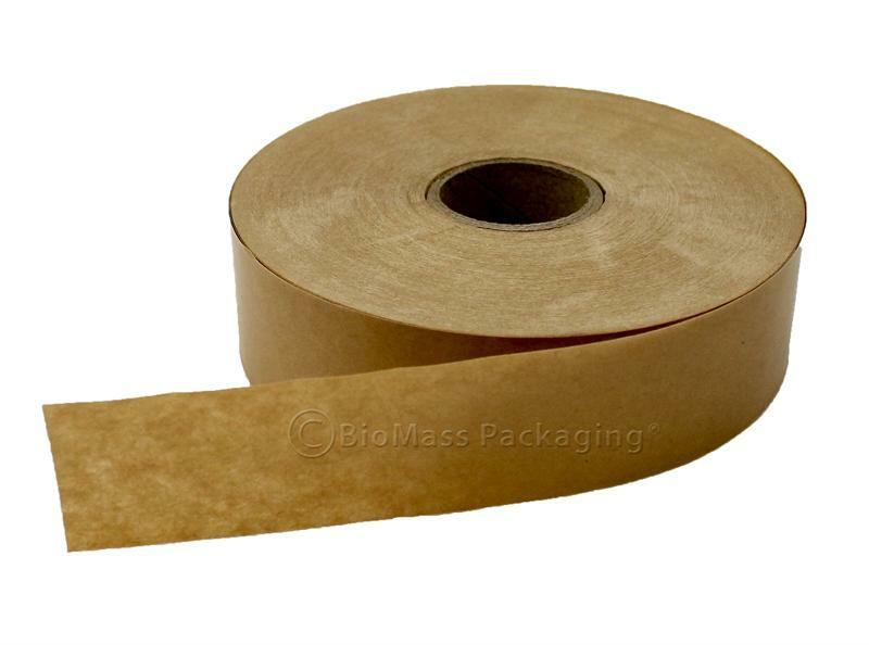 Brown Kraft Paper Gummed Tape 72mm 600′ Reinforced Water Activated 2 Rls14.00 EA