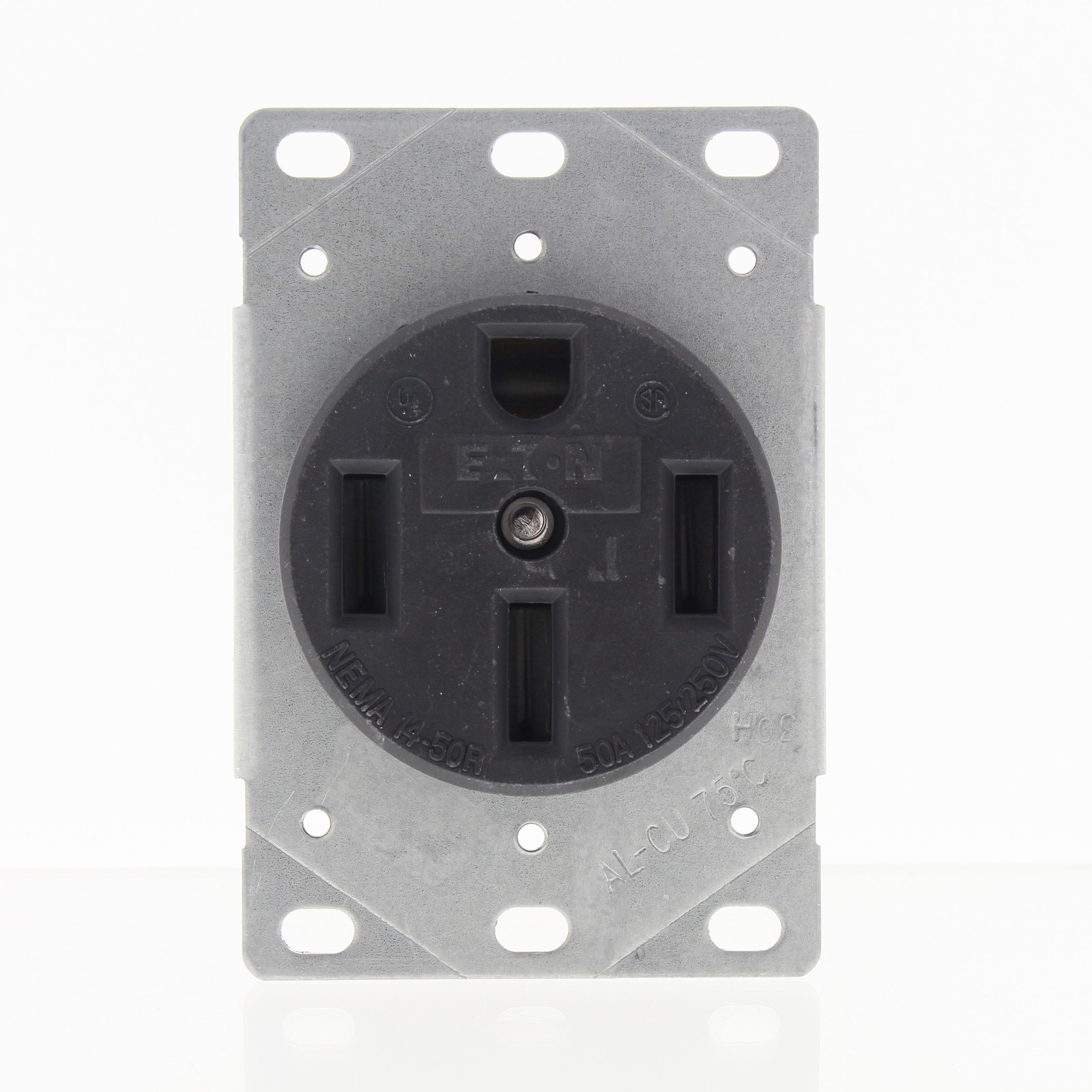 Eaton Flush Range Receptacle Oven Stove Outlet 50A 125/250V 14-50R 1258 Bagged