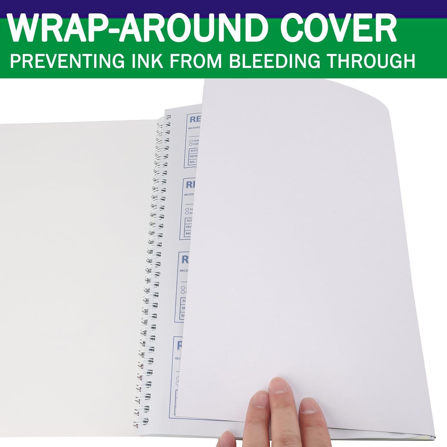 Money and Rent Receipt Book 2-Part Carbonless 7-5/8″ x 11″ Spiral Bound 200 Sets
