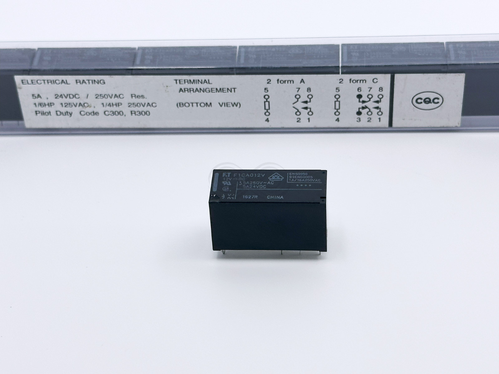 1X FTR-F1CA012V F1CA012V Fujitsu PCB Power Relay 12VDC DPDT 5A 250VAC 8-Pin