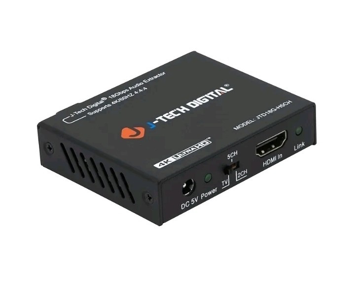 4K 60Hz HDMI Audio Extractor Converter SPDIF + 3.5MM Output Supports HDMI 2.0…
