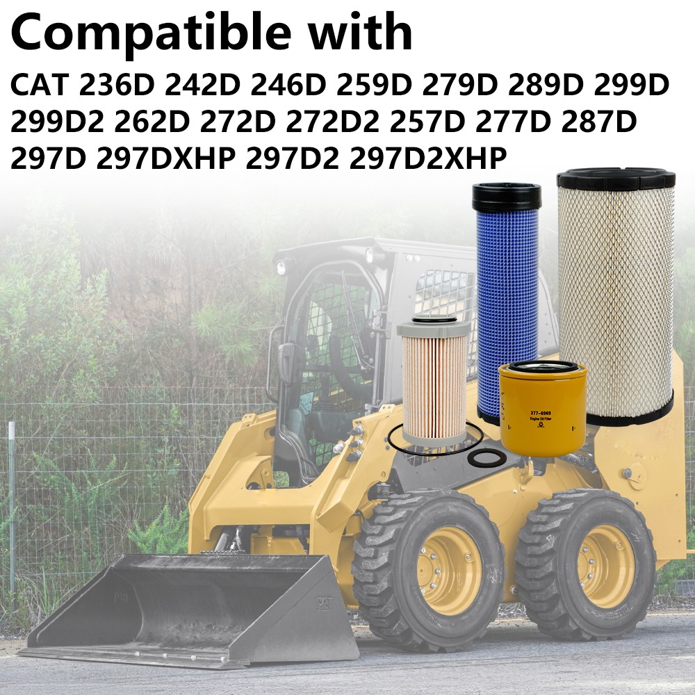Filter Kit for Caterpillar 277D 297D 259D 279D 289D 236D 242D 246D 262D 377-6969