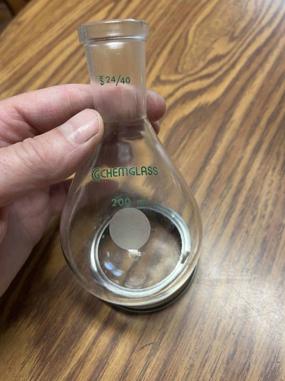 Lot Of 3 1000ml 500ml 200ml Heavy Walled Round Bottom Flasks Chemglass