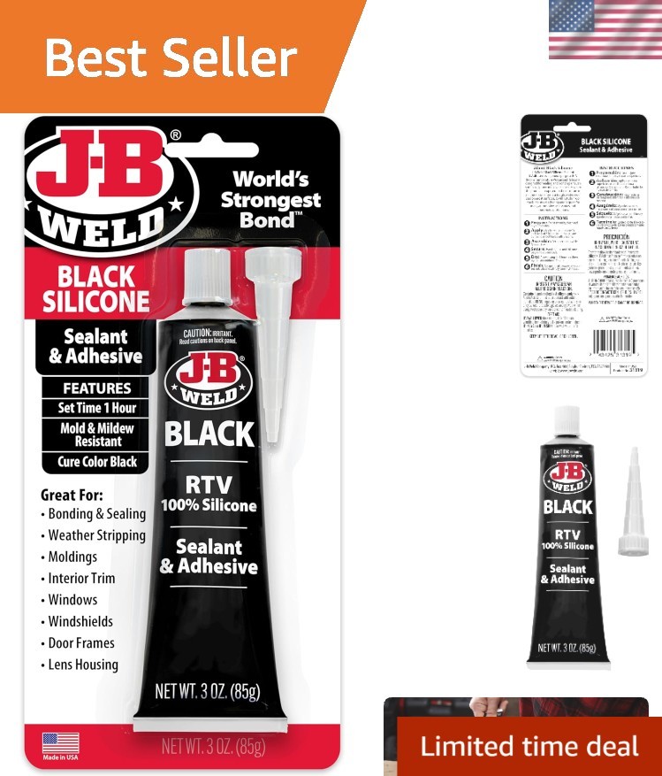 Quality Black RTV Silicone Sealant – 3 oz. Tube, Perfect for Sealing & Bonding