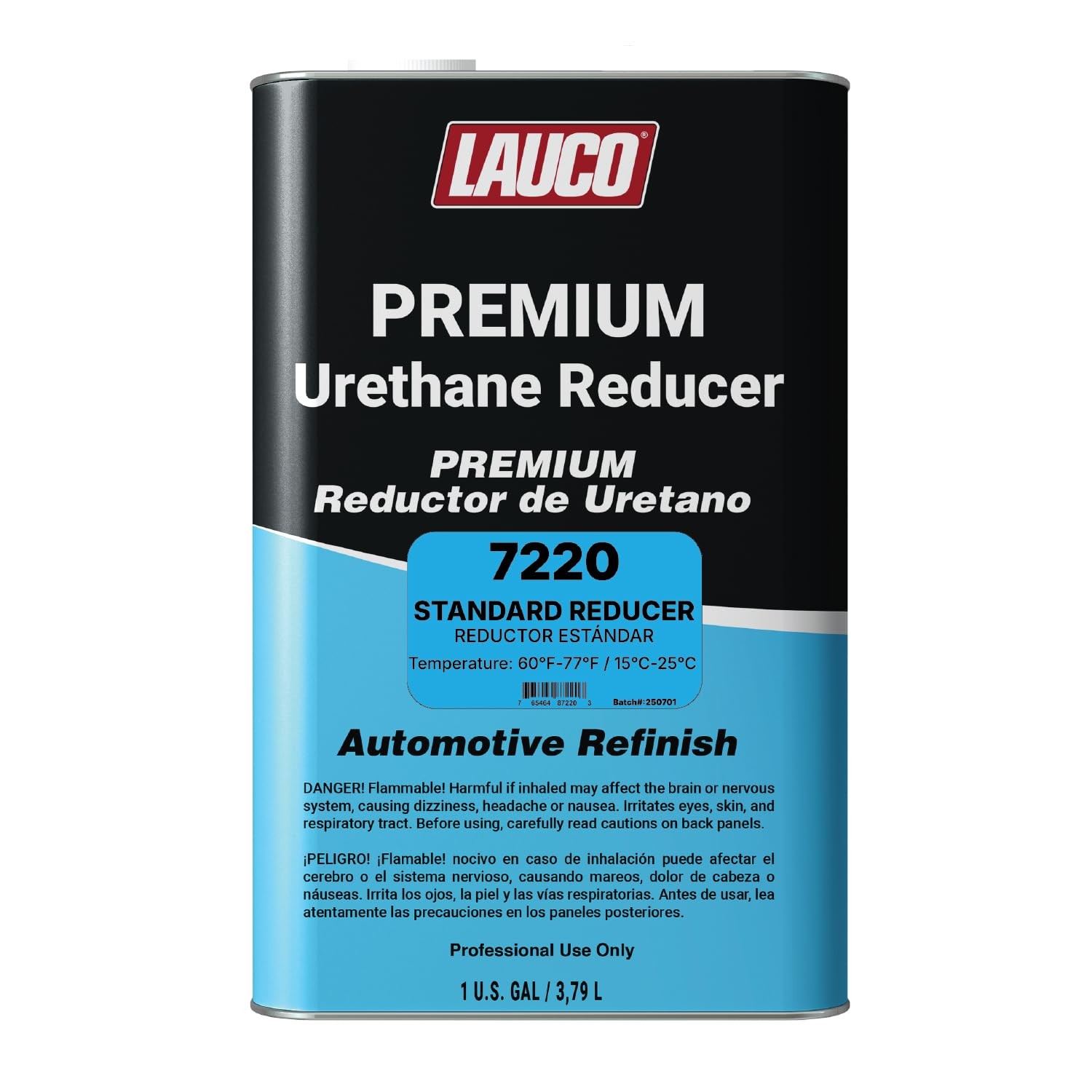 LAUCO Standard Urethane Grade Reducer (7220), 1 Gallon, 60°F – 77°F – for