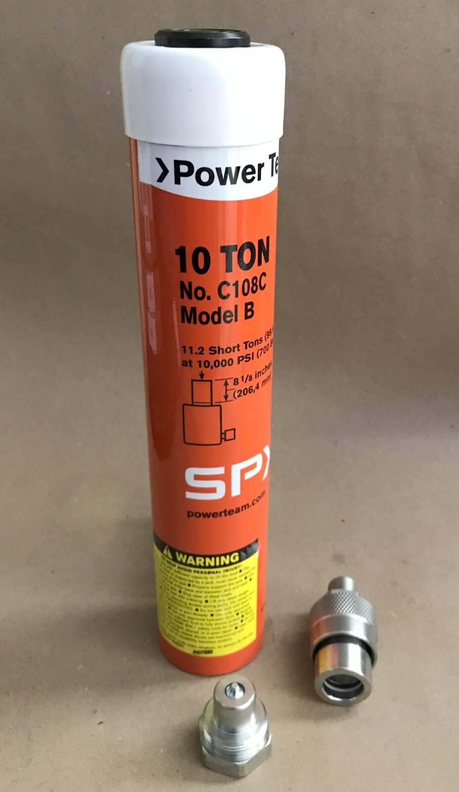 SPX Power Team C108C Single Act Cylinder 10 Ton INTERNAL RETURN SPRING AMERICAN