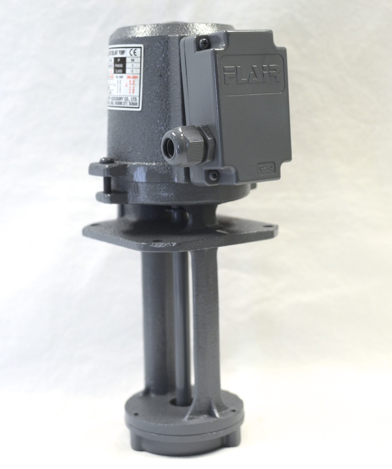 1/8 HP Machinery Coolant Pump, 110/220V, 1PH, 150mm (6”) Shaft, FLAIR MC-8150-1