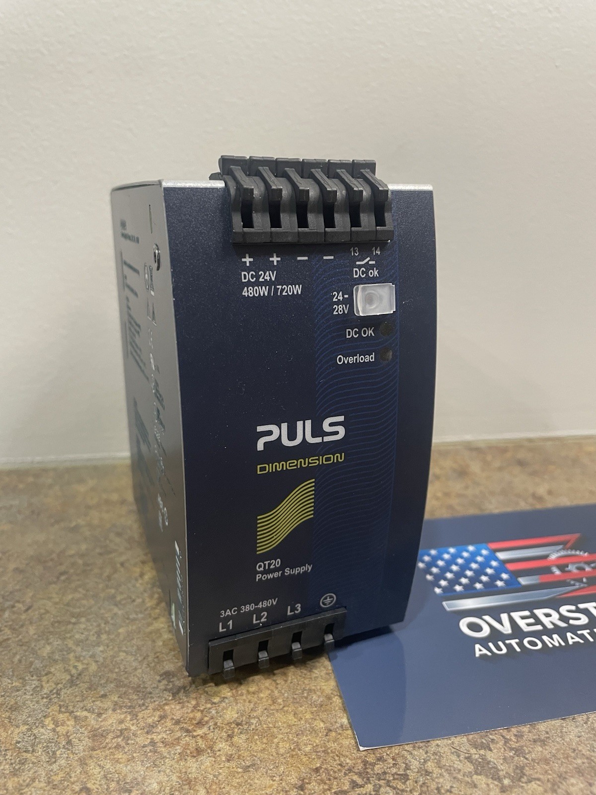 PULS QT20 QT20.241 DC 24-28V 480W/720W 3AC 380-480V Power Supply Free Shipping