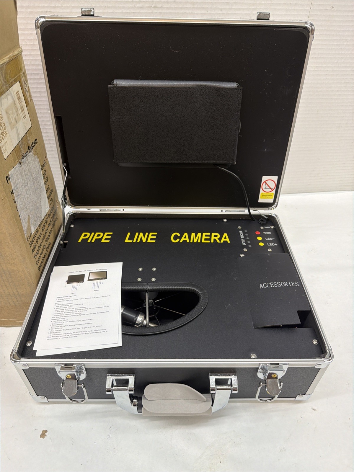 VEVOR Sewer Pipe Camera 7 in. Screen Pipeline 40M/ 132FT