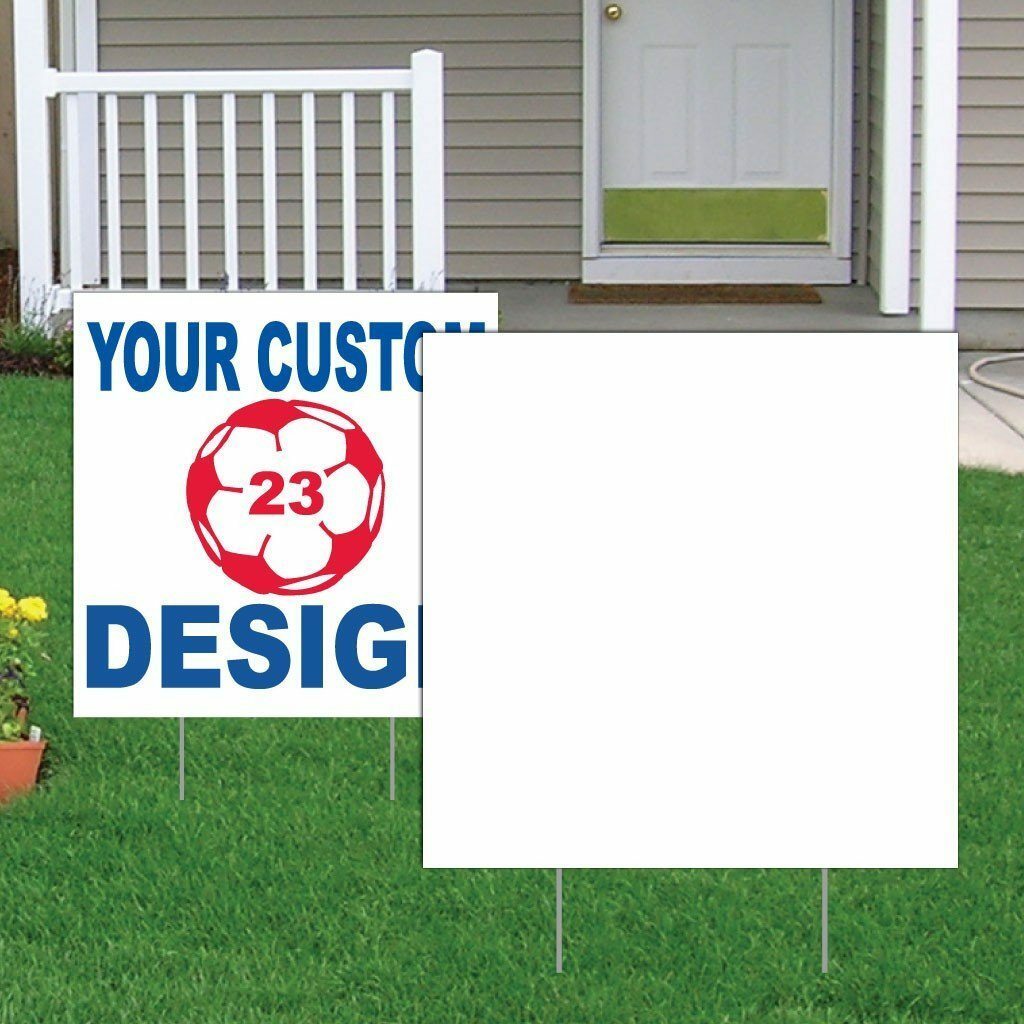 2’x2′ 4mm Corrugated Plastic Blank Yard Signs – Vertical Flutes – Bundle of 25