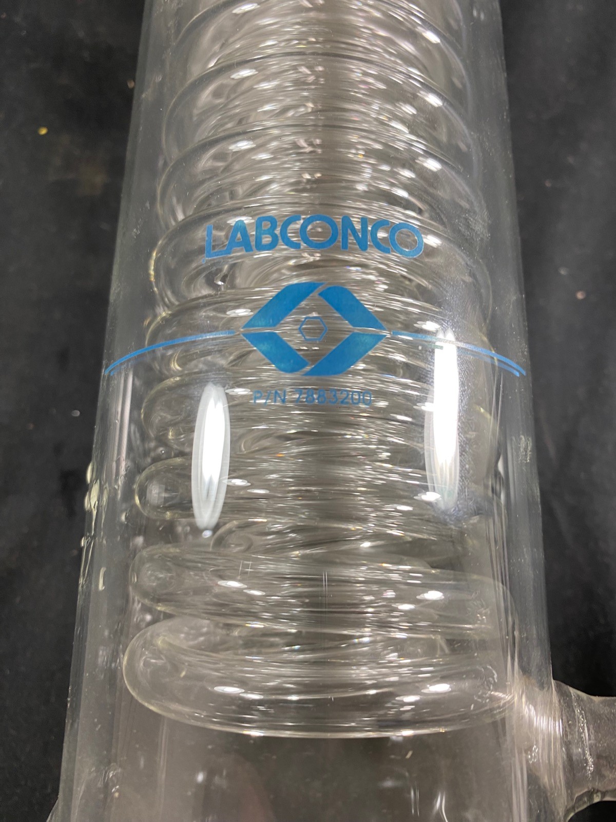 LABCONCO Glass Coil Rotary Evaporator Condenser Diagonal Uncoated 7883200