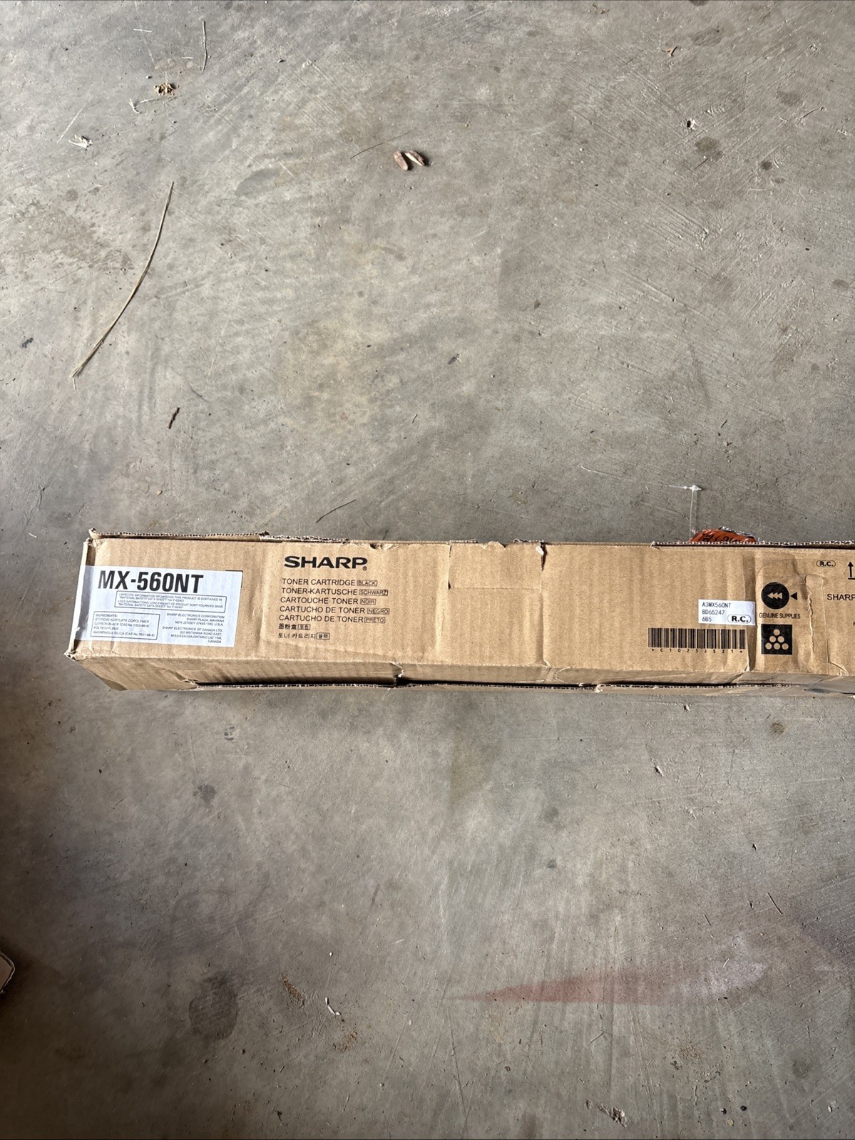 Sharp MX-560NT Black Toner Cartridge Genuine New Sealed Free Ship