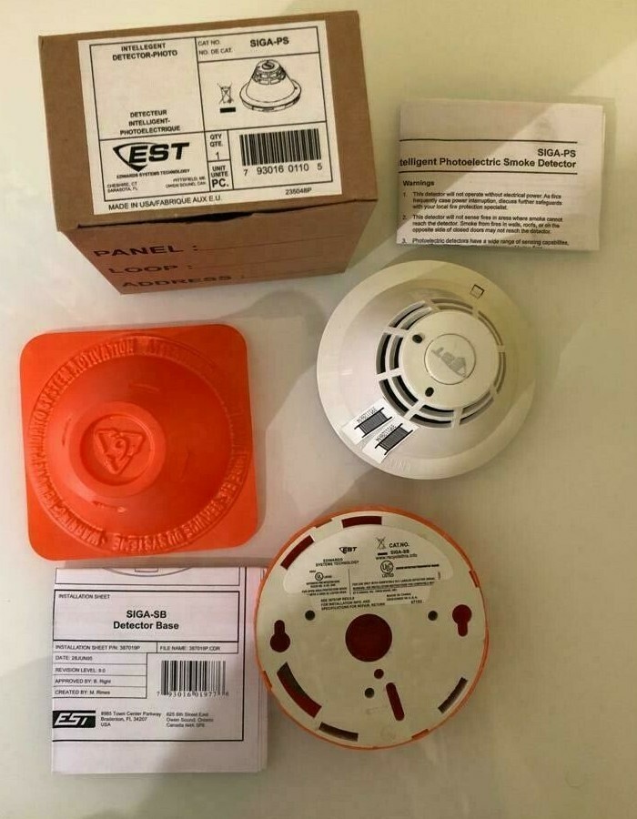 Edwards EST SIGA-PS Intelligent Photoelectric Detector Smoke SIGAPS