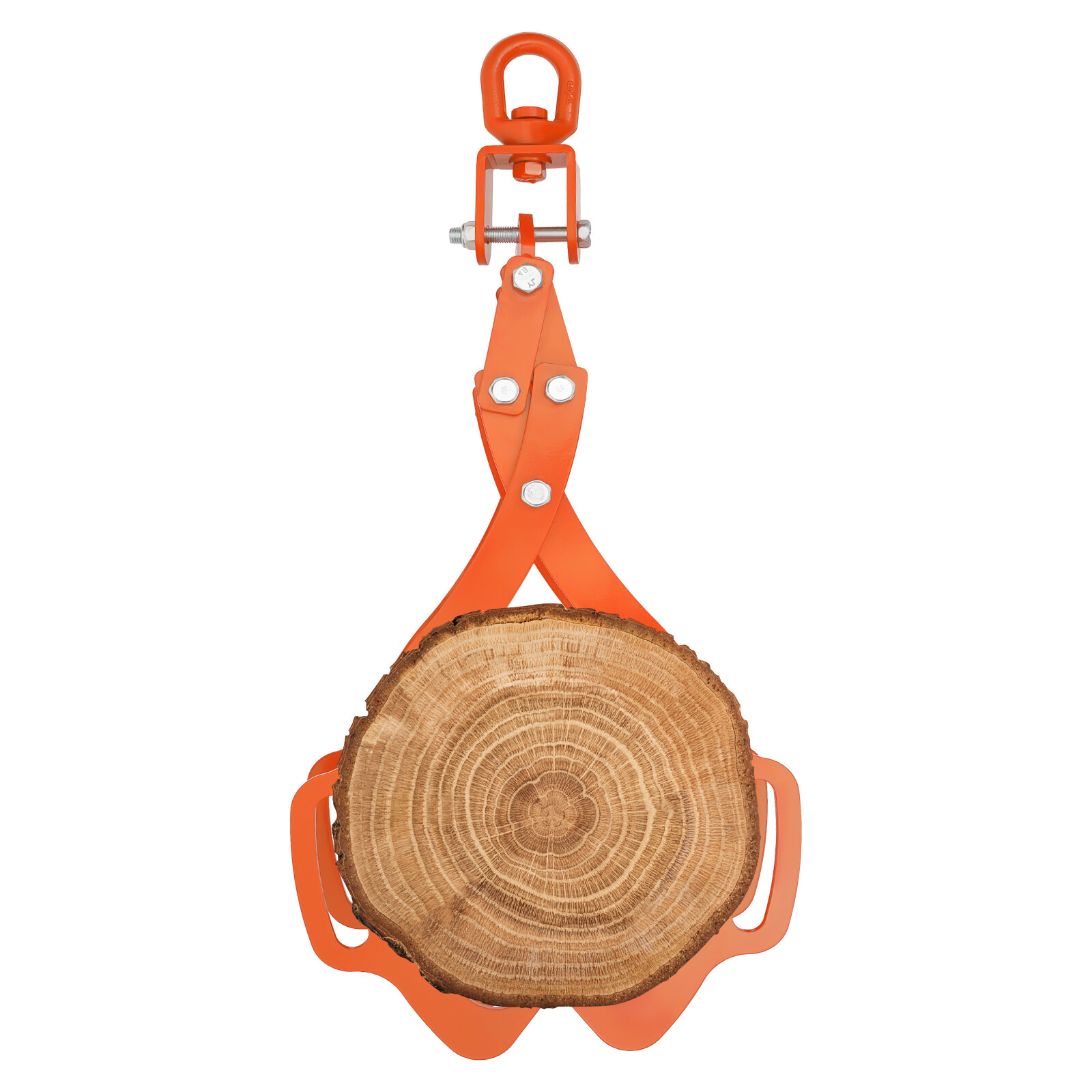 28in Log Lifting Tongs, Tractor Grapple, Heavy Duty,4 Claw Timber Carbon Steel