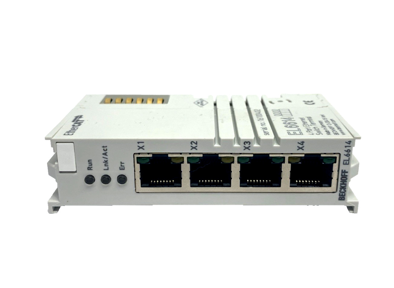 Beckhoff EL6614 EtherCAT Terminal 4-Port Ethernet Switch Comm. Interface