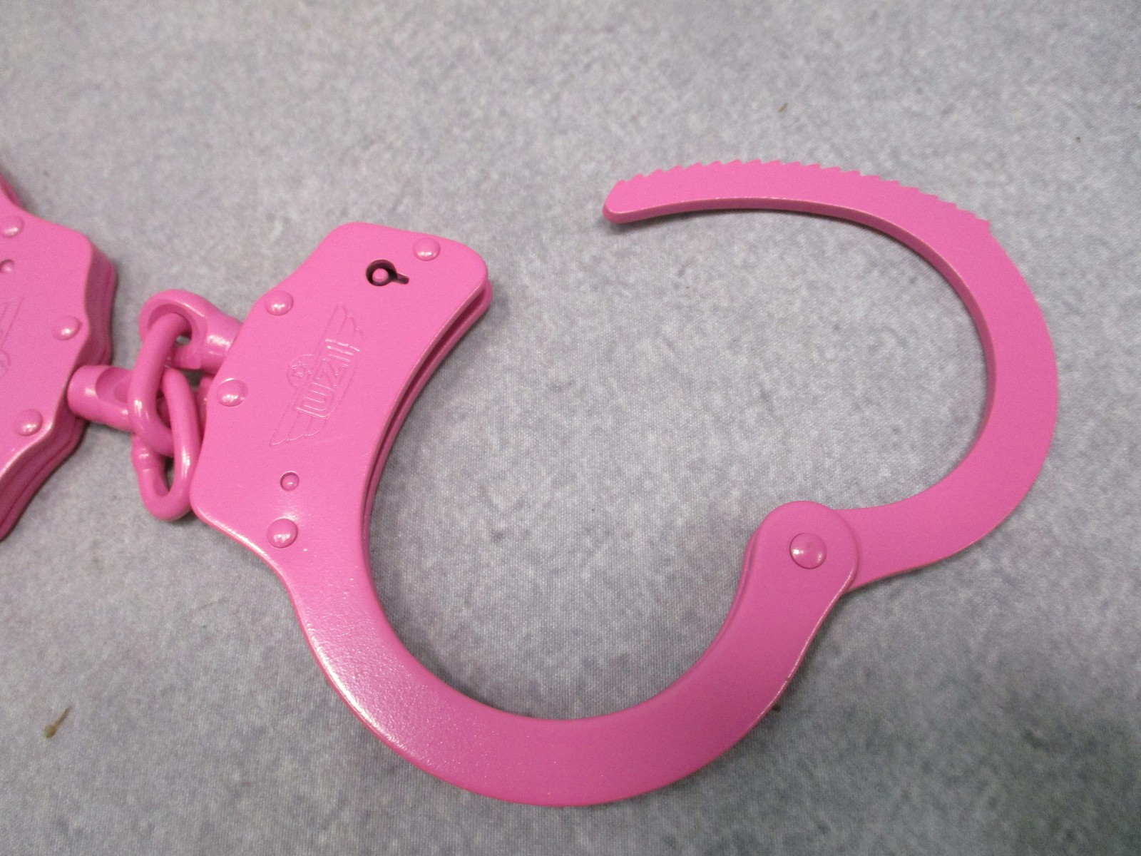 UZI Pink Plated Steel Handcuffs Double Lock with Two Keys New