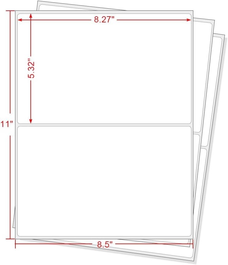 Versatile 200 Count Rounded Corner Shipping Labels – For Laser & Inkjet Use