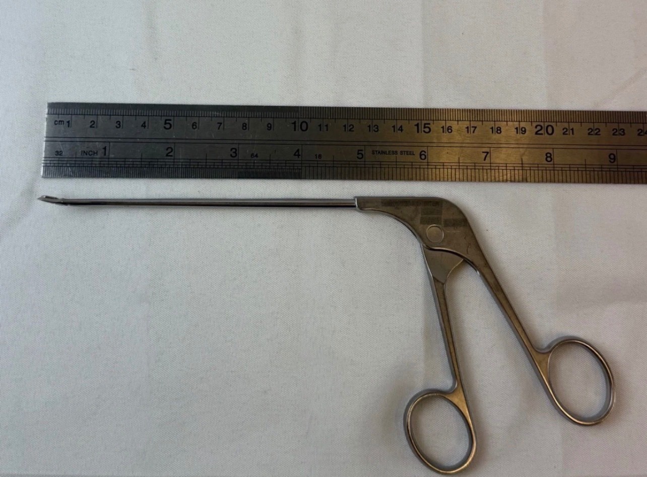 Acufex 012015 Curved Left Duckbill Upbiter Loop Handle Arthroscopy Punch