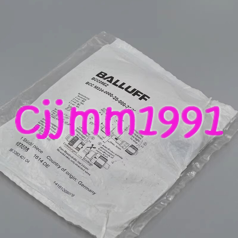 1PC NEW Original BALLUFF M8 male plug BCC09EZ BCC M334-0000-20-000-22X434-000#YX