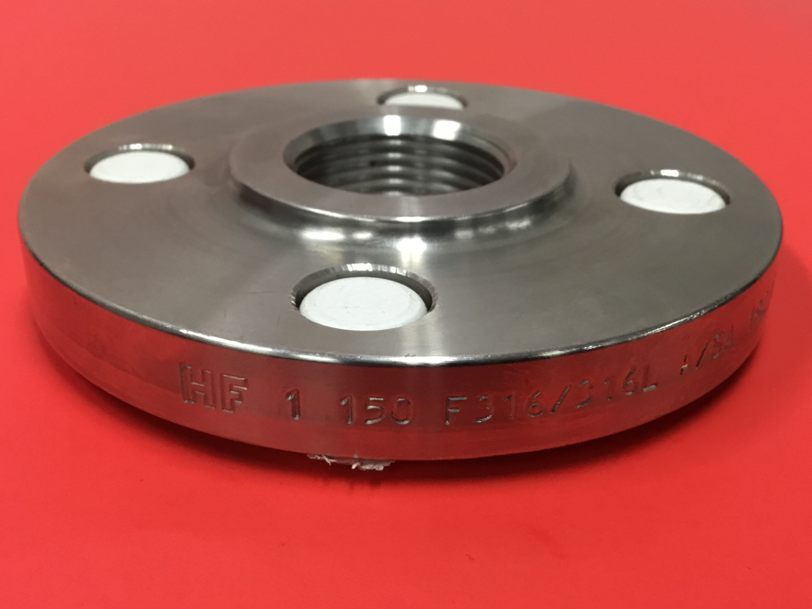 HF – 1″ NPT – 150 Lb, 4 Bolt Flange, Type 316 – Stainless Steel – NEW