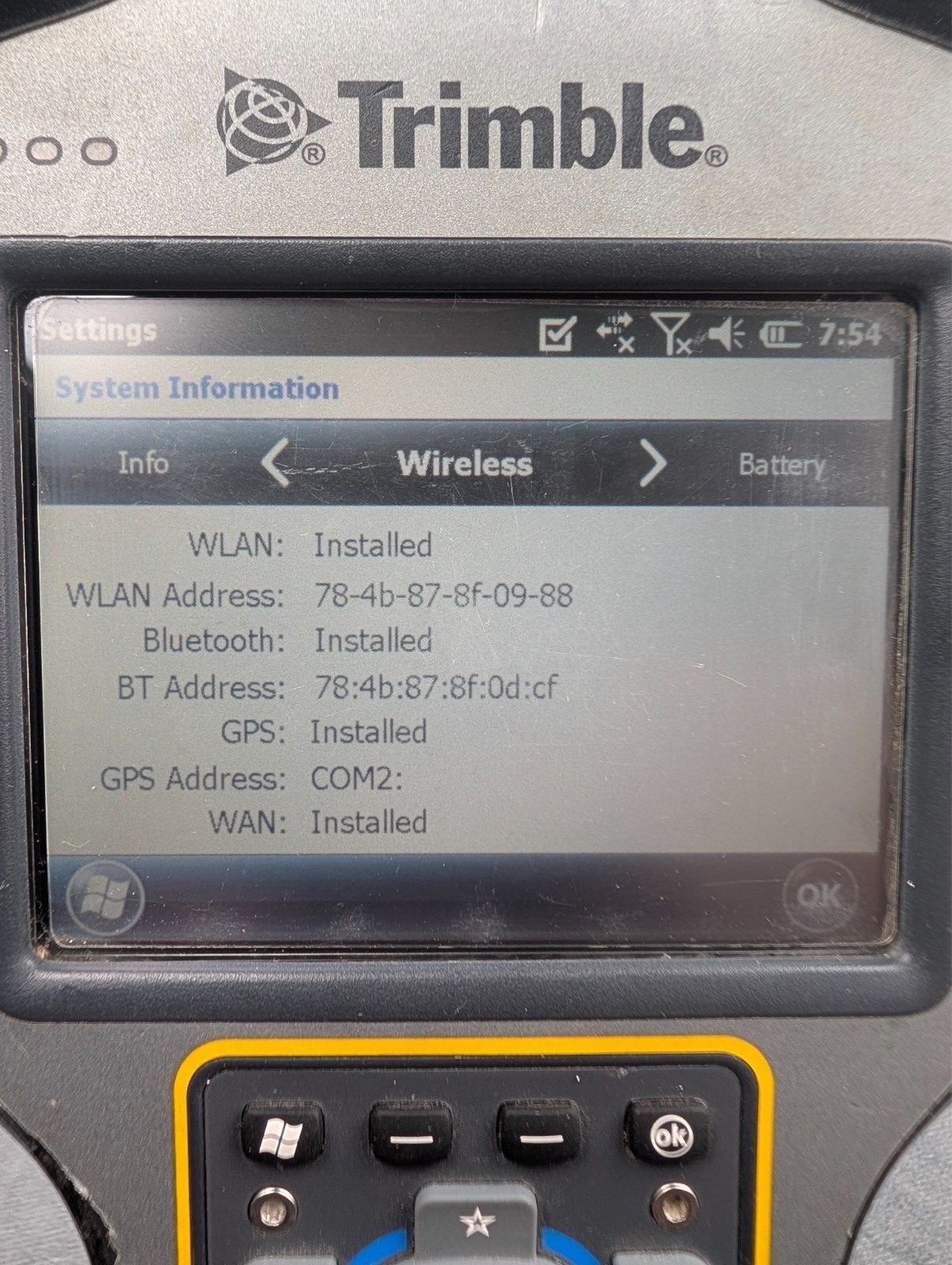 Trimble TSC3 Survey Controller Data Collector Trimble Access 2016 2.4GHz Radio