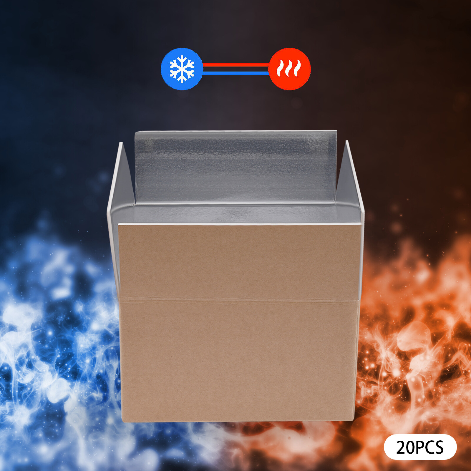 20Pcs 200kg/440lbs Box Insulated Shipping Box Cold Shipping Boxes Cooler Box